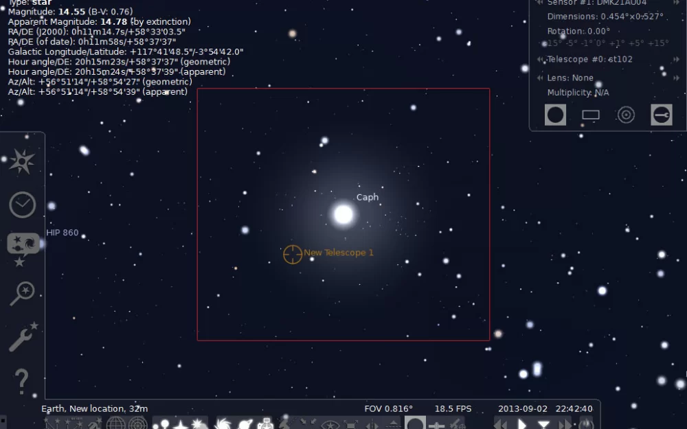 Релиз планетария с открытым кодом Stellarium 24.2