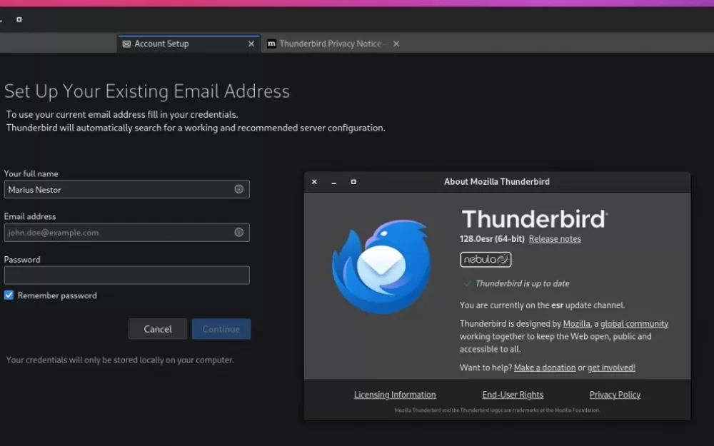 Релиз Thunderbird 128.0 ESR