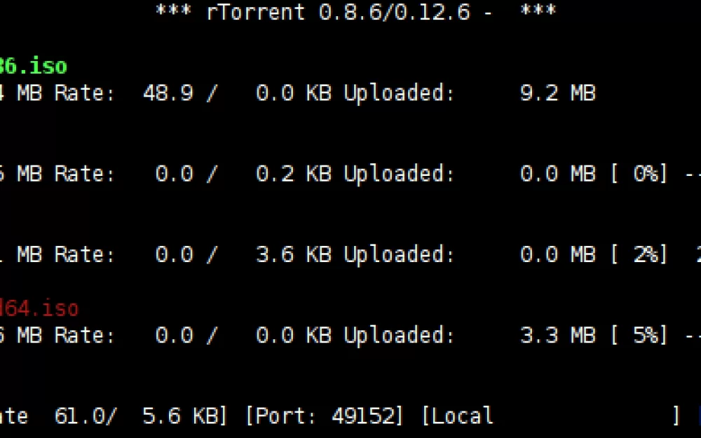 Вышла новая версия BitTorrent-клиента rTorrent 0.10.0