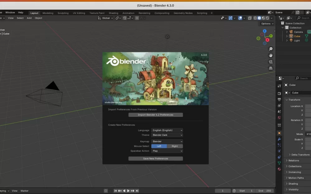 Релиз Blender 4.3
