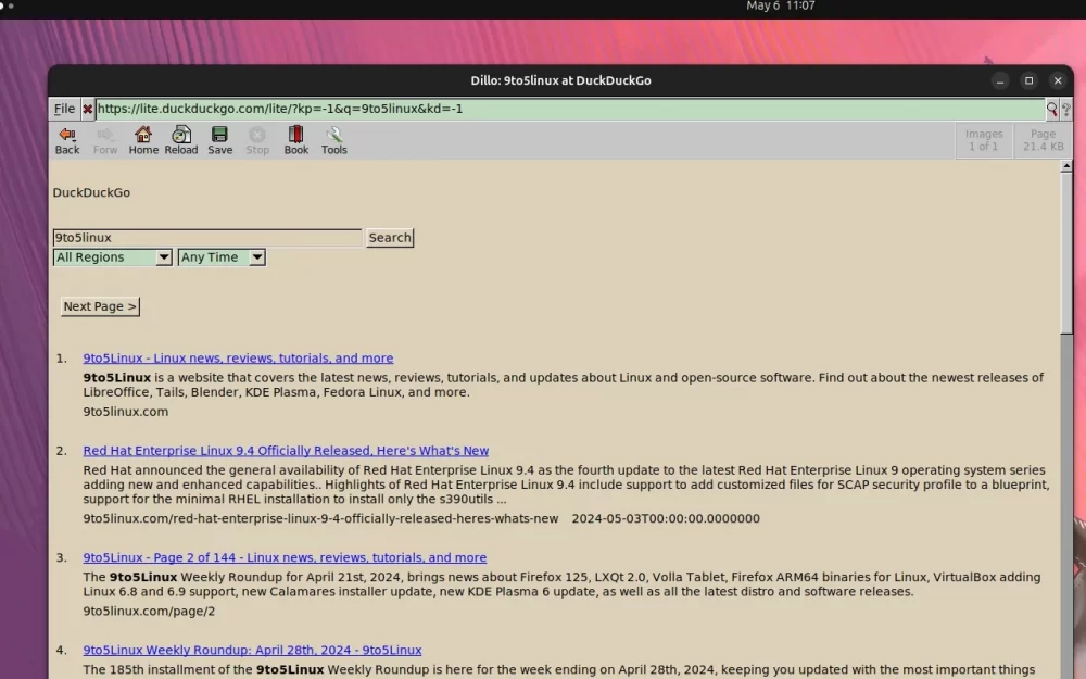 Релиз минималистичного веб-браузера Dillo 3.2.0