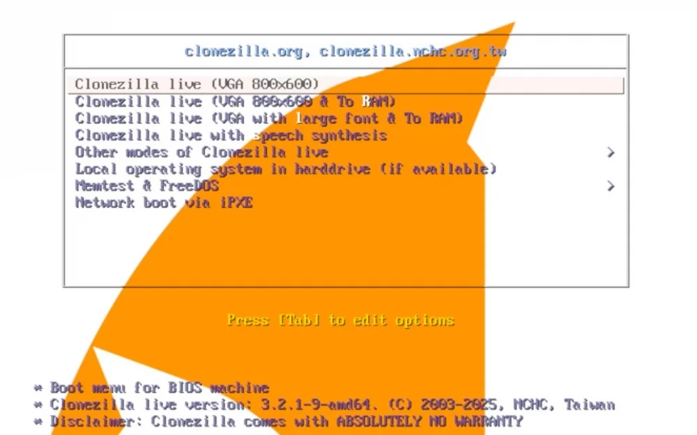 Релиз Clonezilla Live 3.2.1