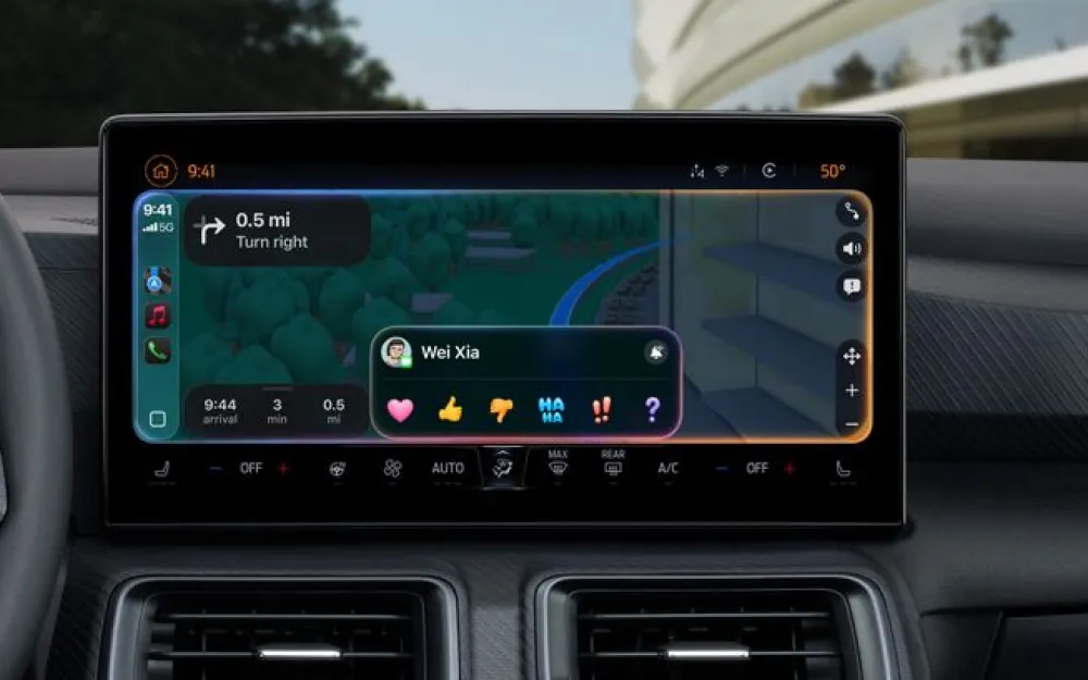 Обновленный интерфейс Apple CarPlay
