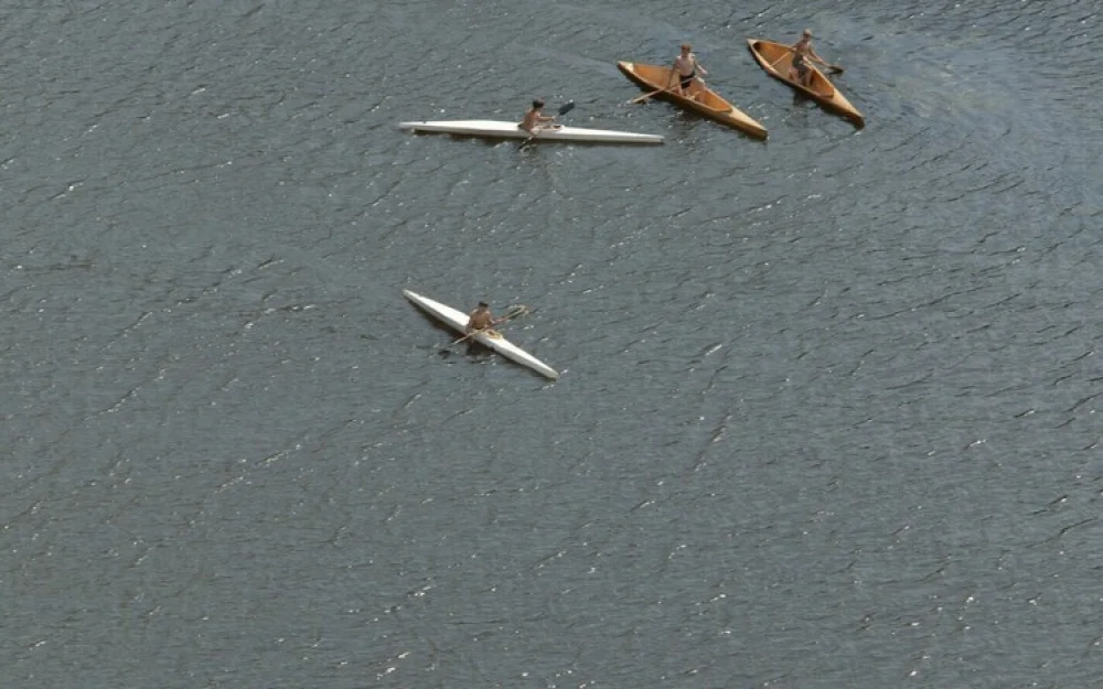 Состоялся рекордный заплыв на выращенной из грибов лодке