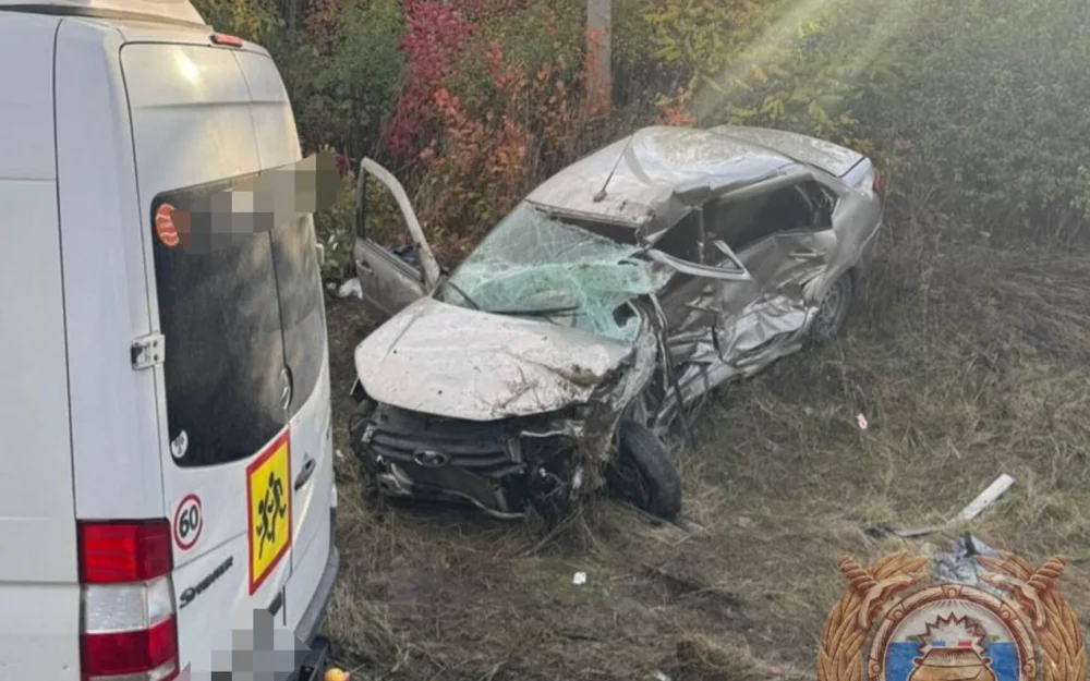 Микроавтобус с 18 детьми попал в ДТП на Ставрополье