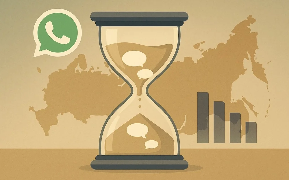 Роскомнадзор ограничивает работу WhatsApp в России