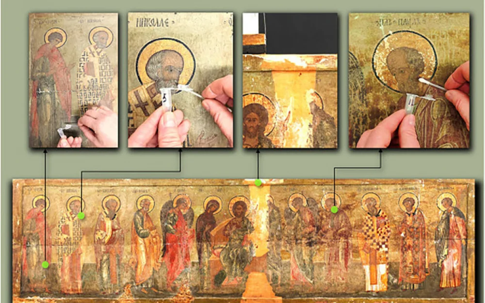 На иконе из Третьяковской галереи обнаружен разрушающий гриб