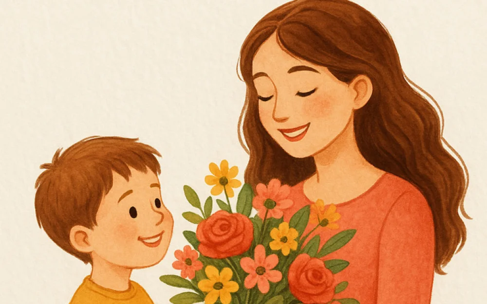 Открытка и поздравления на День матери