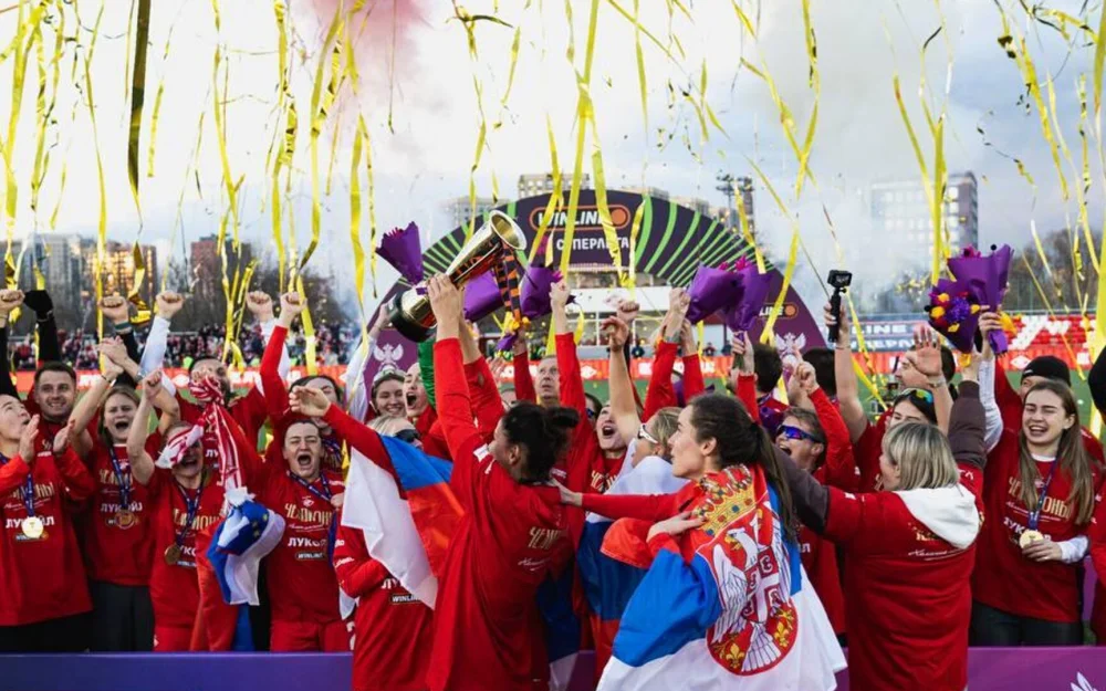 Спартак впервые в истории стал чемпионом России среди женских команд