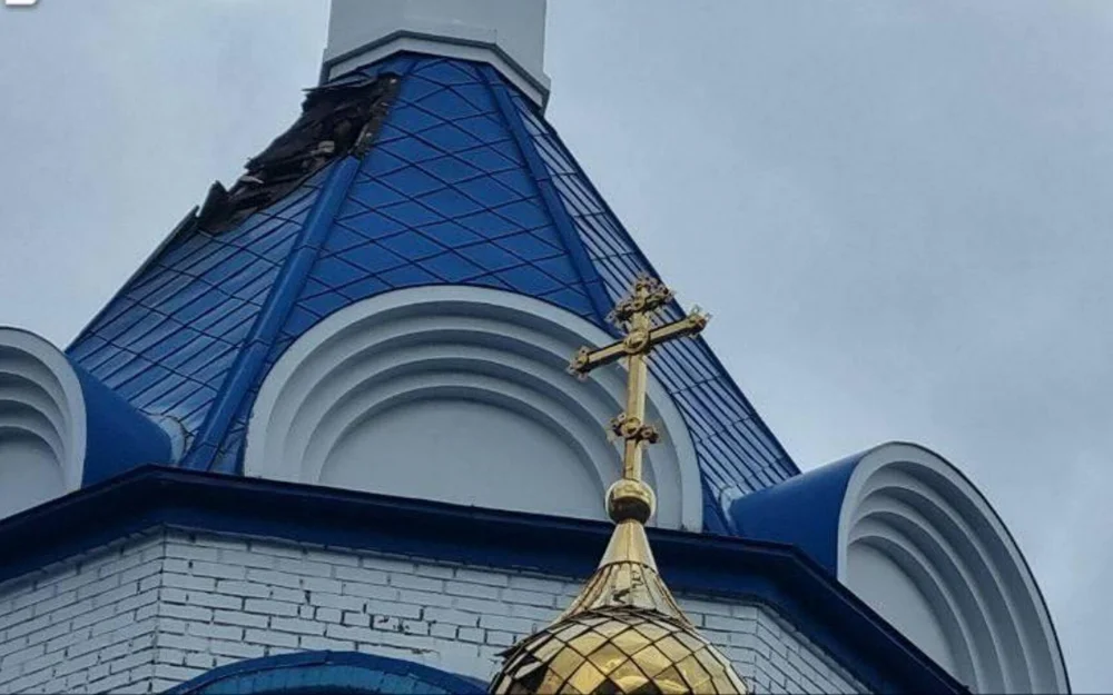 Под Белгородом при атаке дрона пострадал храм Благовещения Богородицы