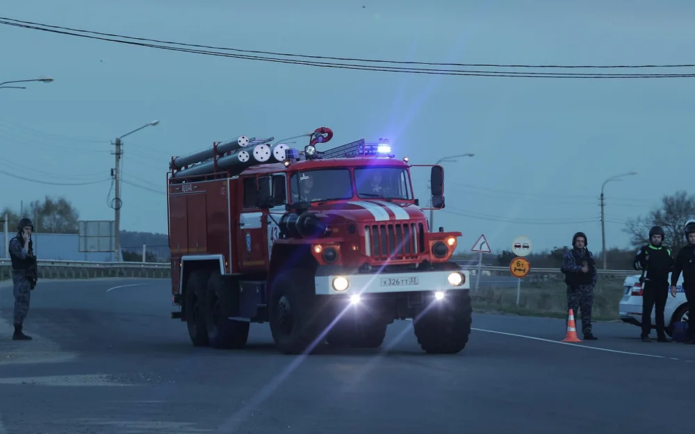 В Воронежской области потушили пожар в ТЦ