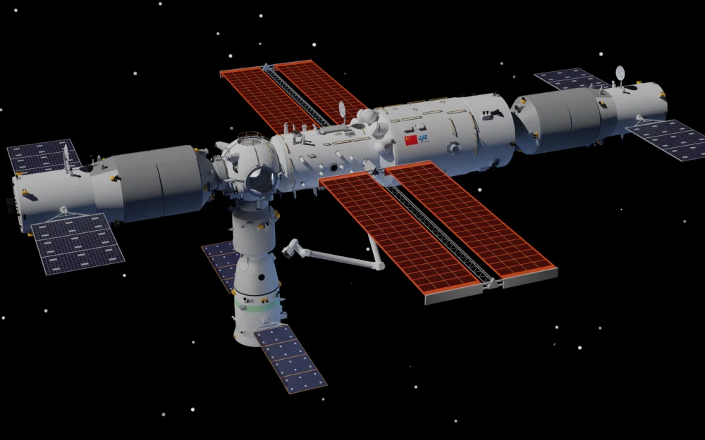Корабль Шэньчжоу-21 отделился от станции Тяньгун
