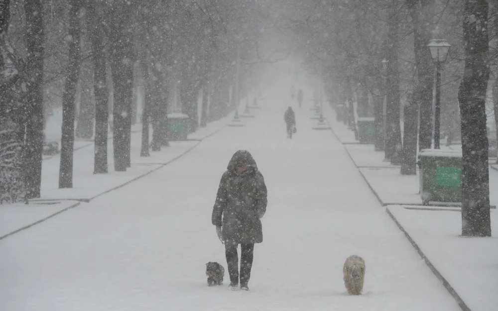 Москвичей предупредили о гололедице