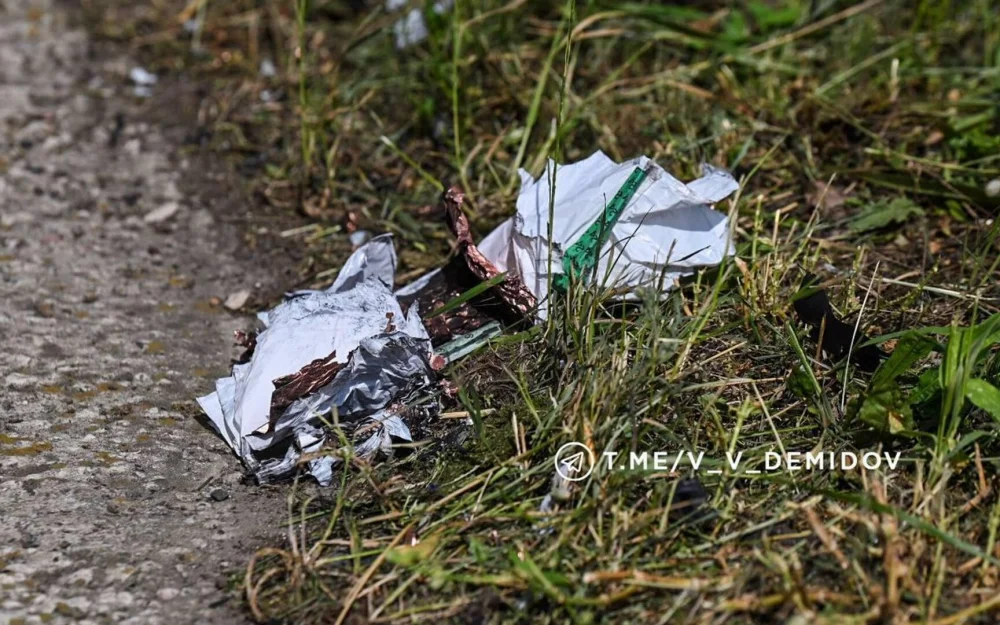 В Тамбовской области обломки сбитого БПЛА упали на предприятии