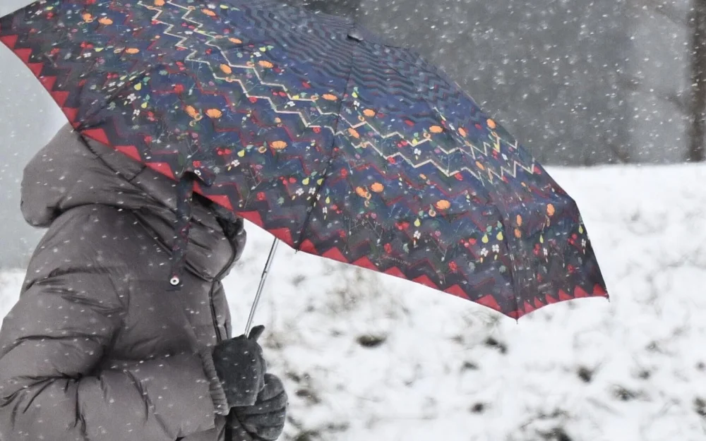 Москву накрыл мокрый снег