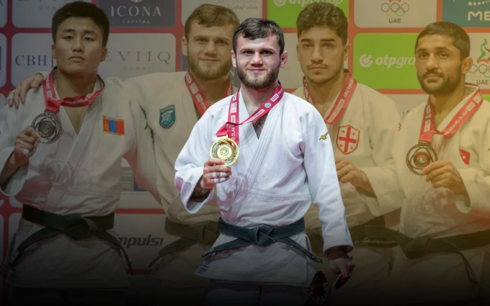 Гимн России снова на международной Арене: Блиев взял «золото» «Большого шлема» по дзюдо в Абу-Даби