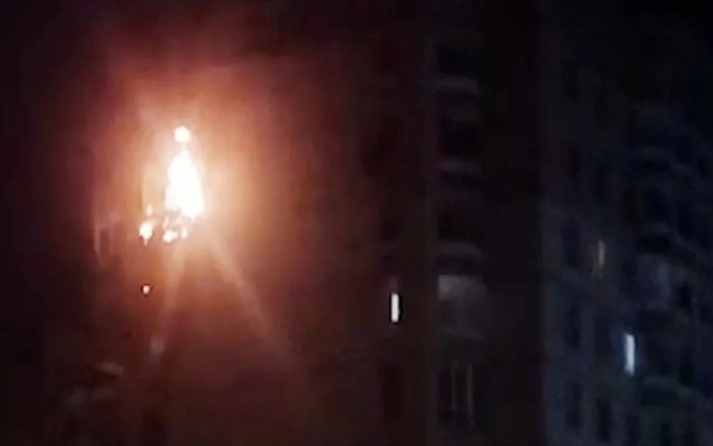 Mash: квартира загорелась после попадания БПЛА в Волгограде