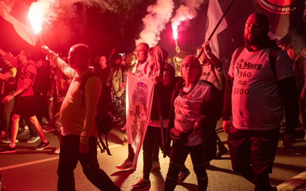 В Сербии задержаны 37 участников беспорядков у здания парламента