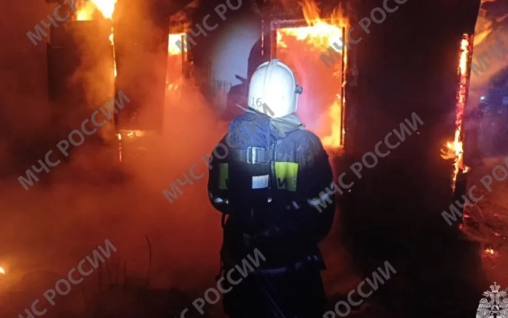 Мужчина и мальчик погибли на пожаре в частном доме в Брянской области