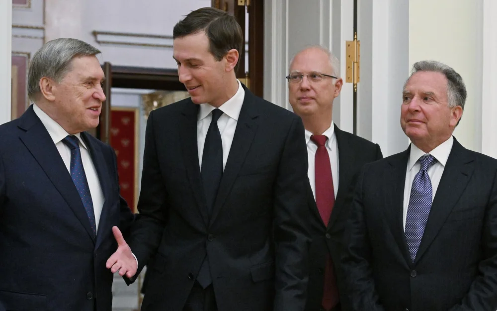 В переговорах Путина и Уиткоффа в Кремле участвуют Ушаков и Дмитриев