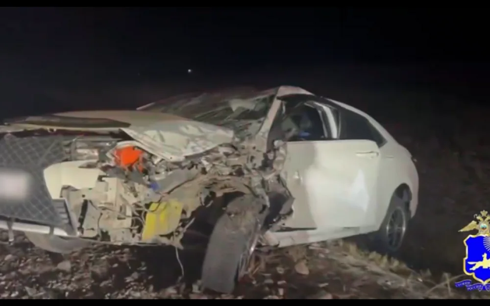 Пьяный водитель устроил ДТП на трассе в Туве, в больницу доставлены 7 человек